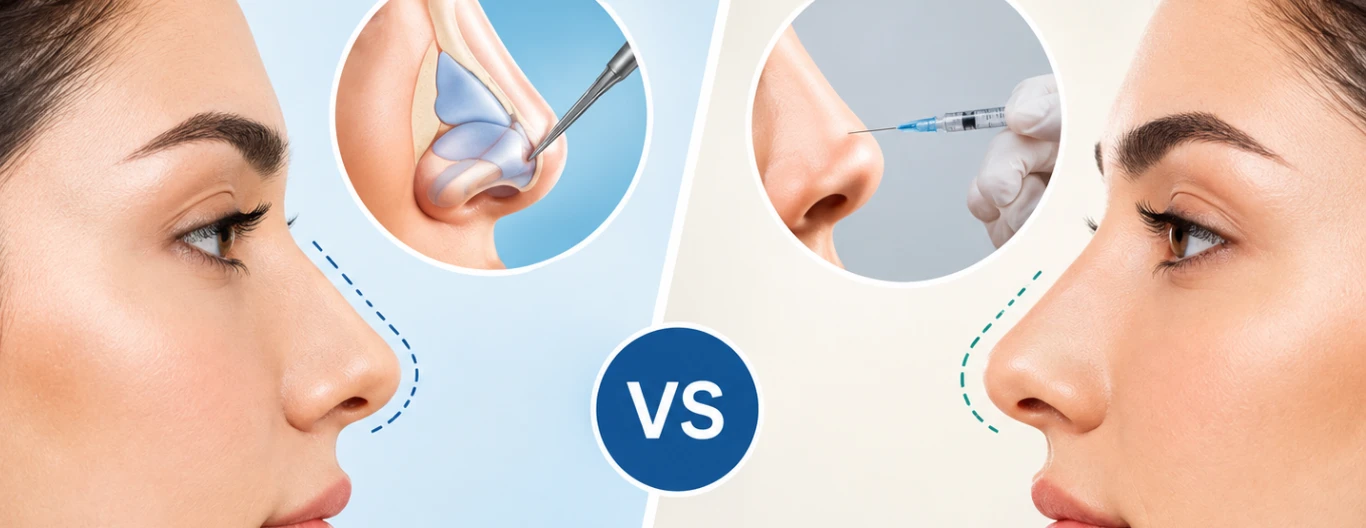 Rhinoplasty vs Non-Surgical Nose Job: Which Is Better?