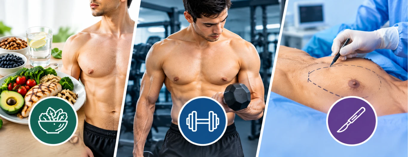 What Actually Works for Gynecomastia: Diet, Gym, or Surgery?